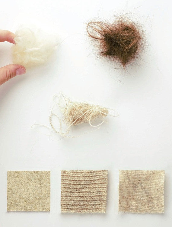 Assise Marie-Louise textile tissé cheveux laine
