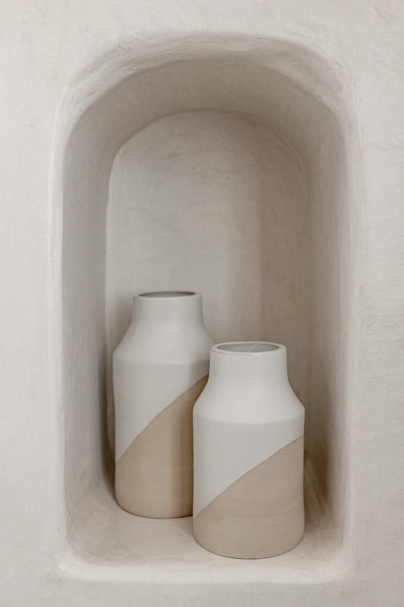 Vase Pot de lait Half White